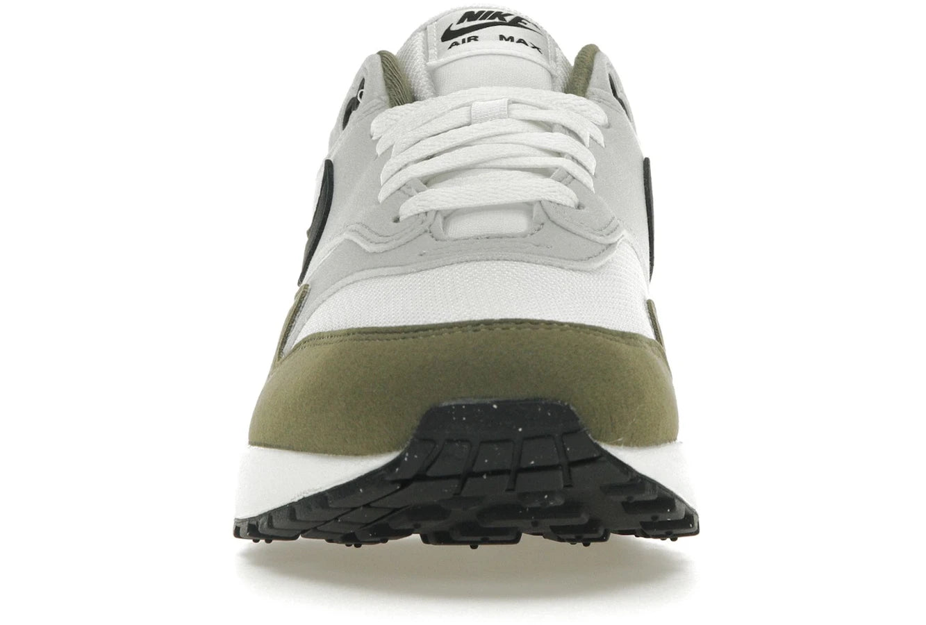 Nike Air Max 1 White Black Medium Olive