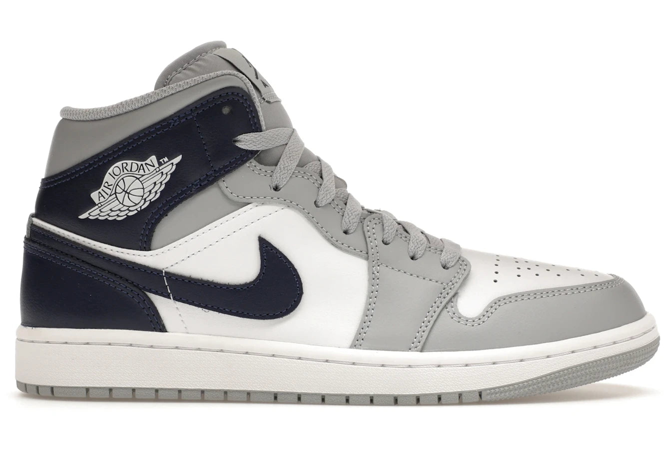 Air Jordan 1 Mid Wolf Gray Midnight Navy