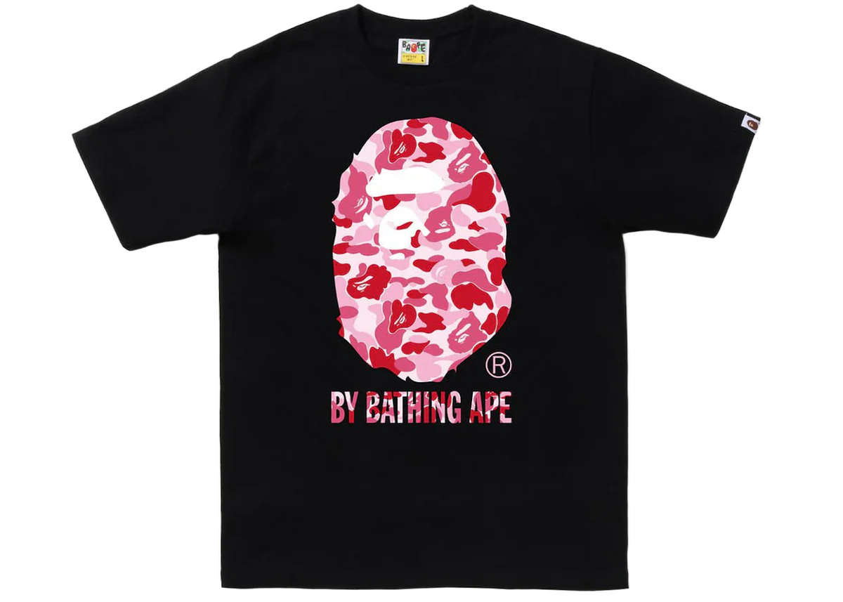 BAPE ABC Camo T-Shirt Black Pink