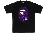 BAPE Color Camo Big Ape Head T-Shirt Black Purple