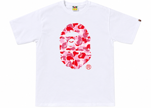 BAPE ABC Camo T-Shirt White Pink