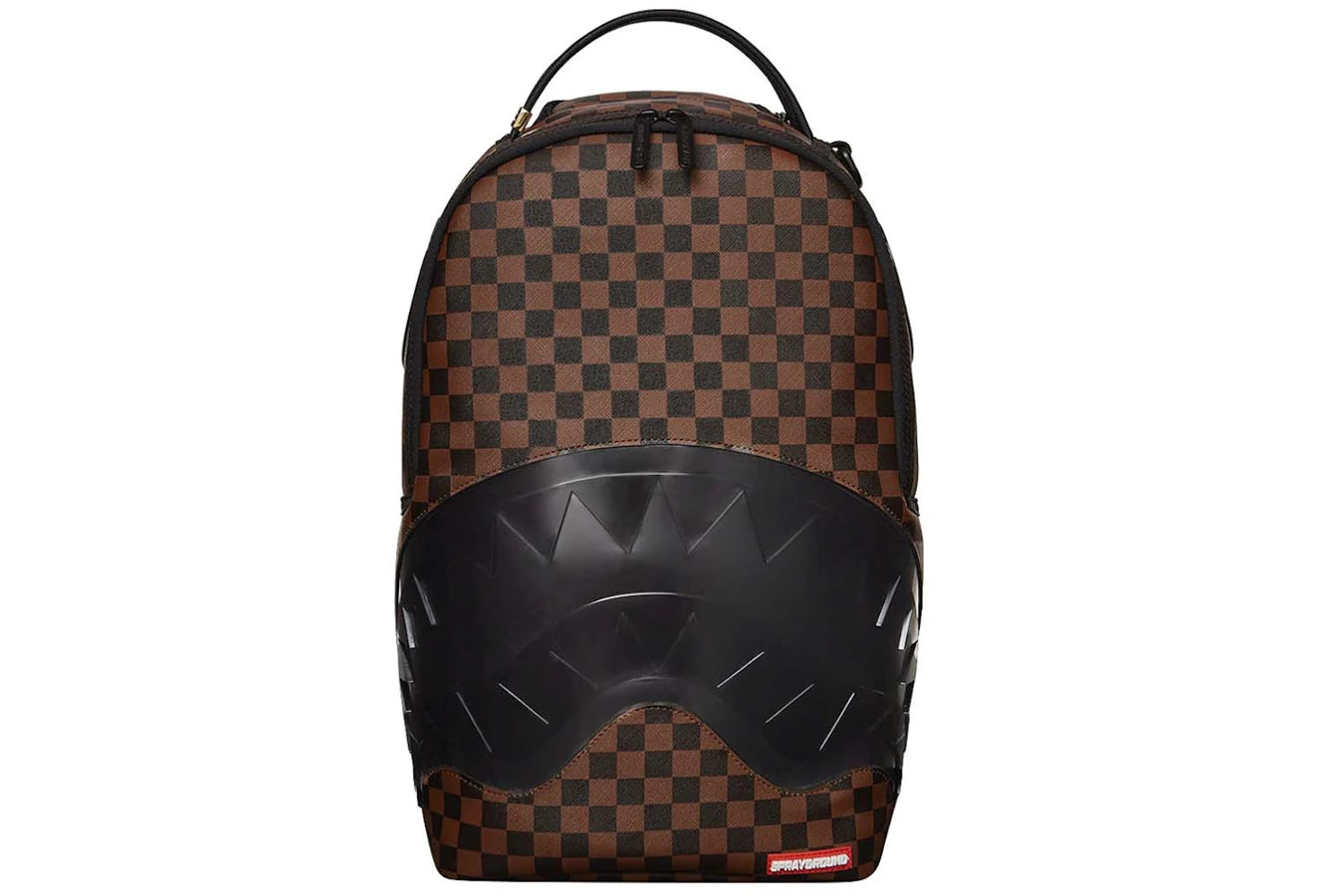 Sprayground Clear Rubber Sharks In Paris DLXSV Backpack Brown/Black
