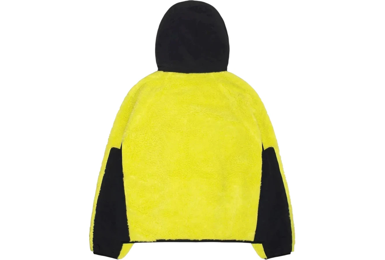 Stussy Sherpa Paneled Hooded Jacket Lime
