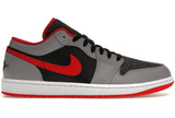 Air Jordan 1 Low Black Light Smoke Gray Gym Red