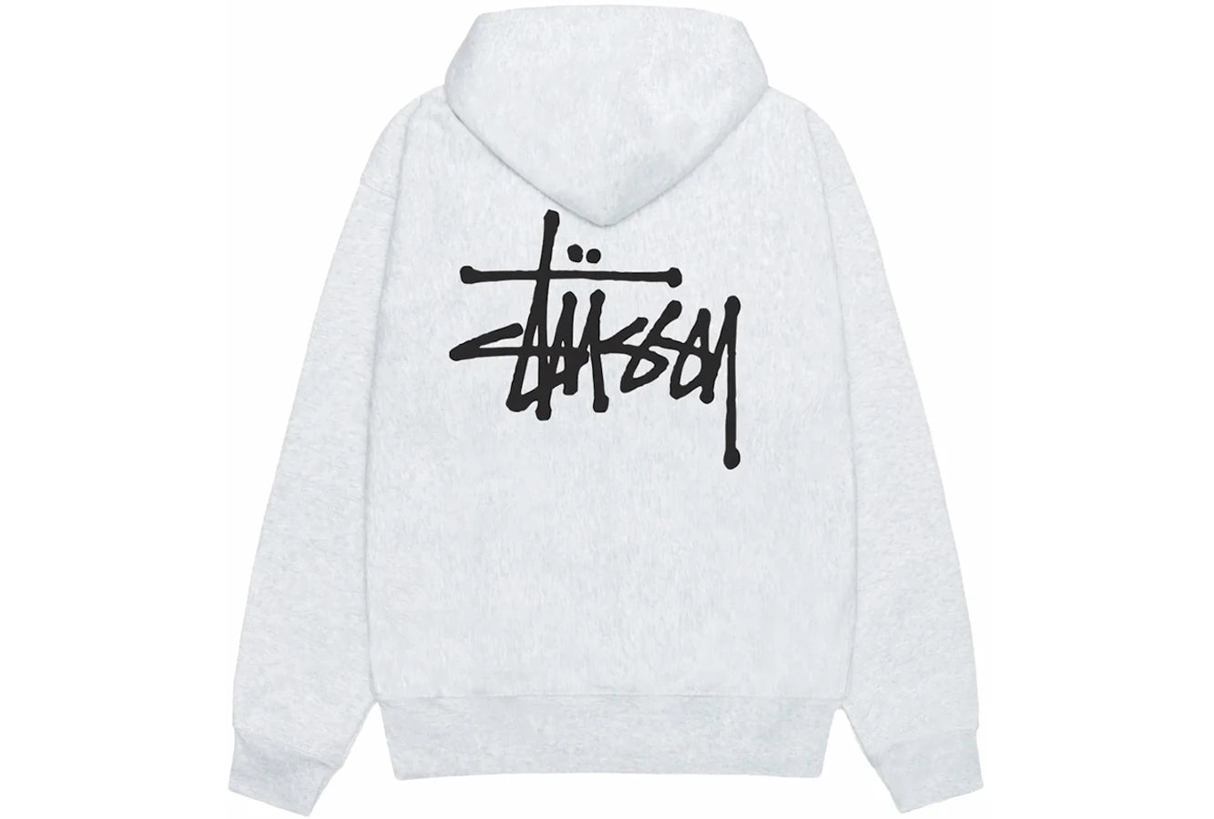 Stussy Basic Stussy Zip Hoodie Ash Heather