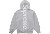 Supreme Satin Applique Hooded Sweatshirt FW24 Heather Grey