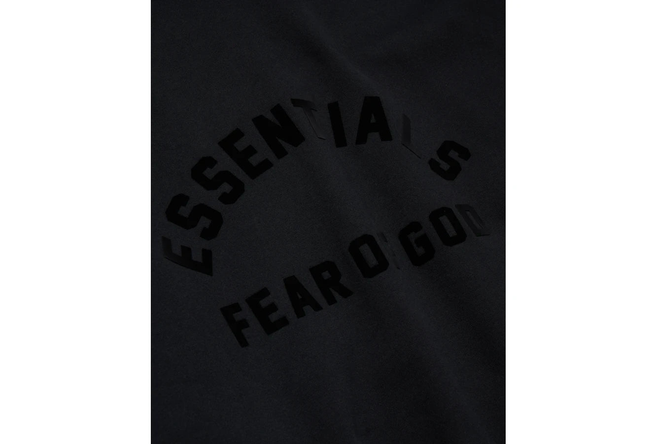 Fear of God Essentials Arch Logo Hoodie Jet Black