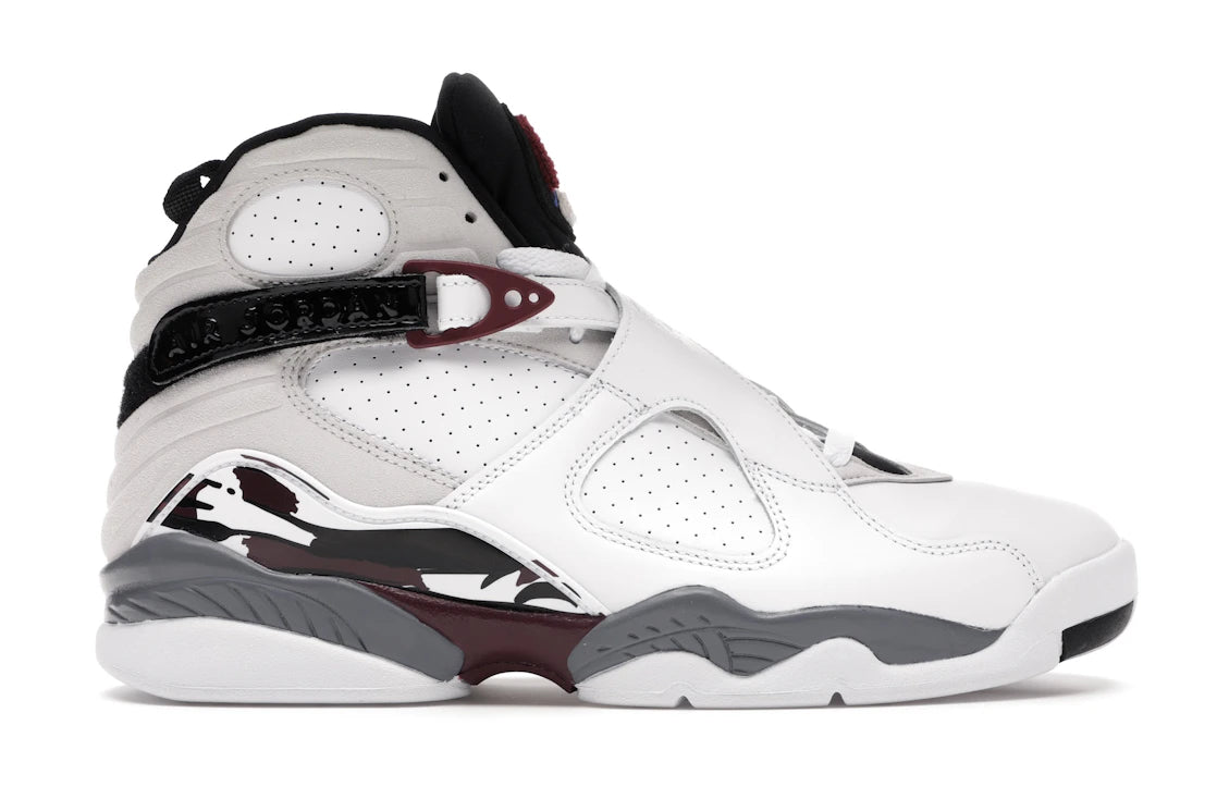 Jordan 8 Retro White Burgundy (Women's)