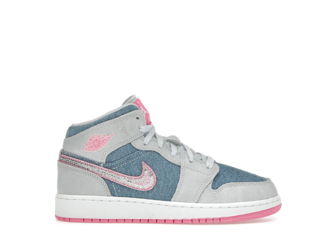 Jordan 1 Mid Denim Sequin (GS)