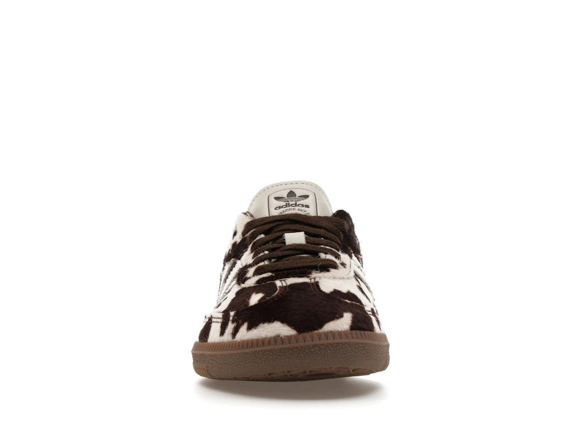 adidas Samba OG Cow Print Dark Brown White (Women's)