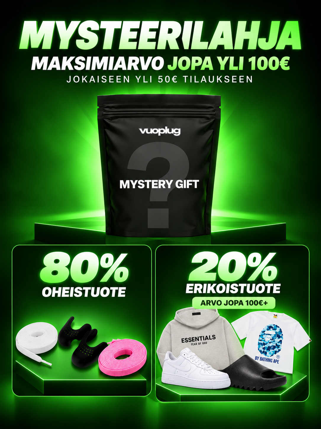 Mysteerilahja - sisalto ja todennakoisyydet