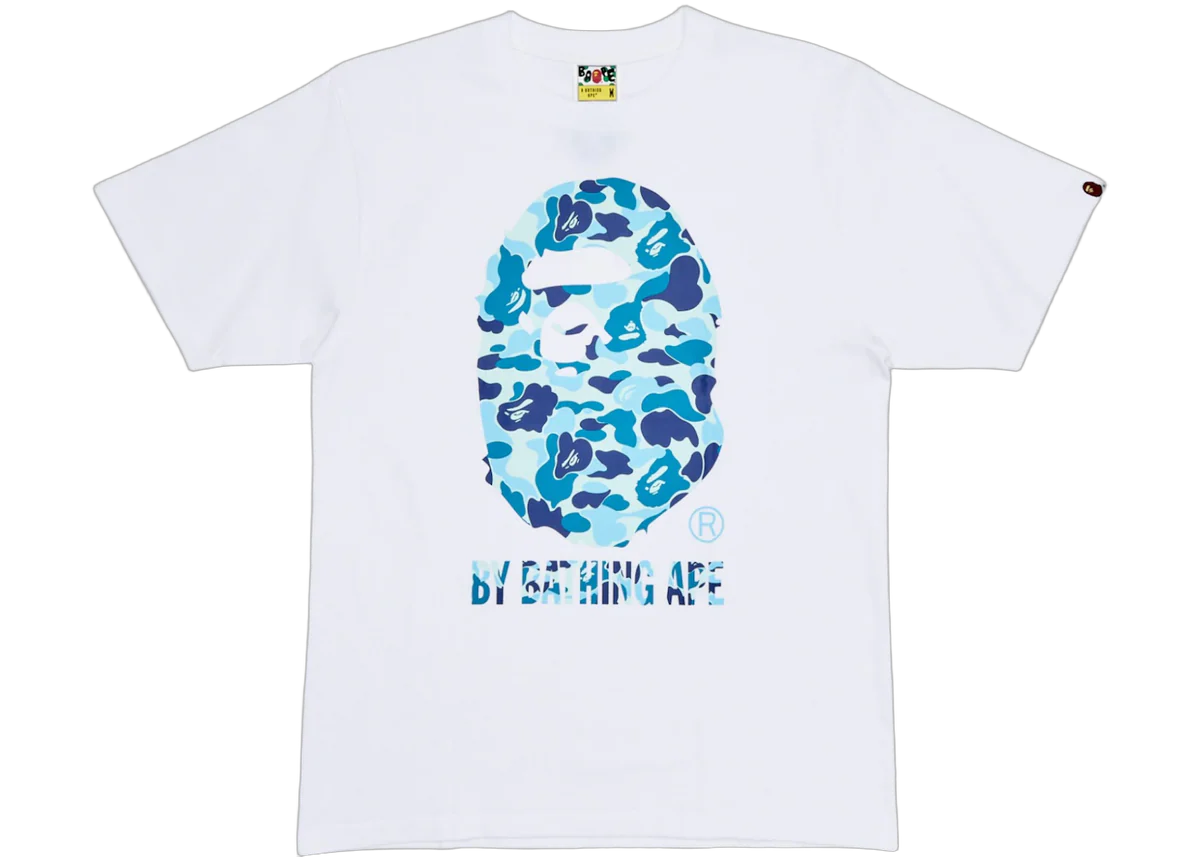 BAPE ABC Camo T-Shirt White Blue